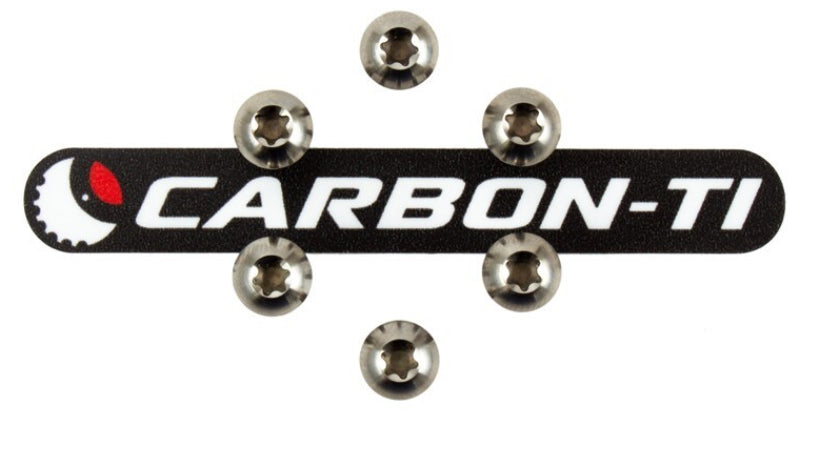 Carbon-Ti X-Rotor Titanium Bolt Kit (M5x10mm Torx)